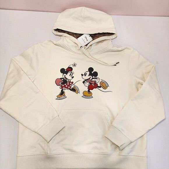 NWT Disney X Coach WOMEN'S Ice Skate Motif Hoodie CL692 S Small - Picture 1 of 6